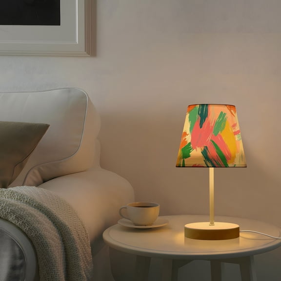 Colorful Graffiti Blocks Desk Lamp 3 Color Modes LED Table Lamp Nightstand Reading Light for Bedroom Living Room