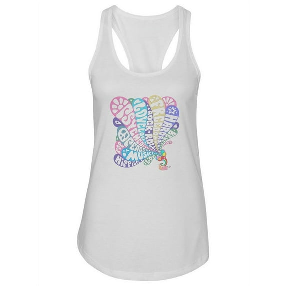 Colorful Gramophone Design Tank Women -Image by Shutterstock, Female x-Small