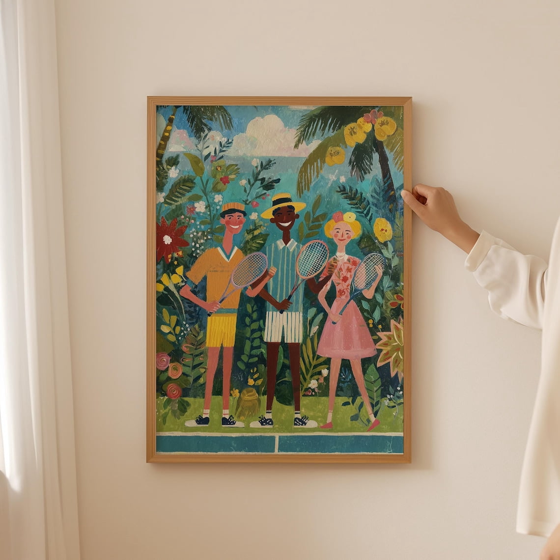 Colorful Grandmillennial Tennis- Maximalist Hobby, Trendy Old Money ...