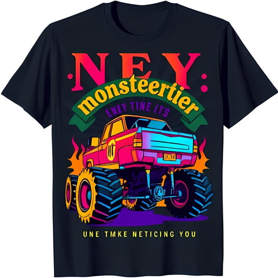 Colorful Graphic T-Shirt for Dark Blue Tee with Fun Flames