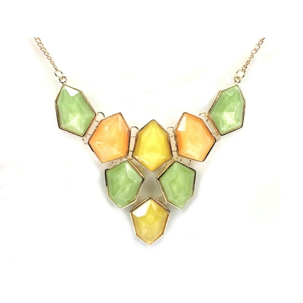 Yellow bib necklace outlet