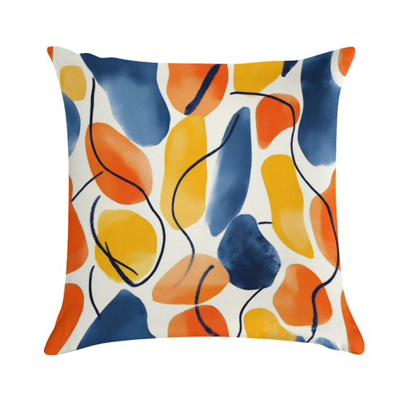 Colorful And Grey Abstract Art Artwork Pillow Covers,Colorful And Grey Abstract Art Artwork Throw Pillow Covers 24"×24" ,Living Room Sofa Couch Pillow Covers,Decorative Pillow Covers