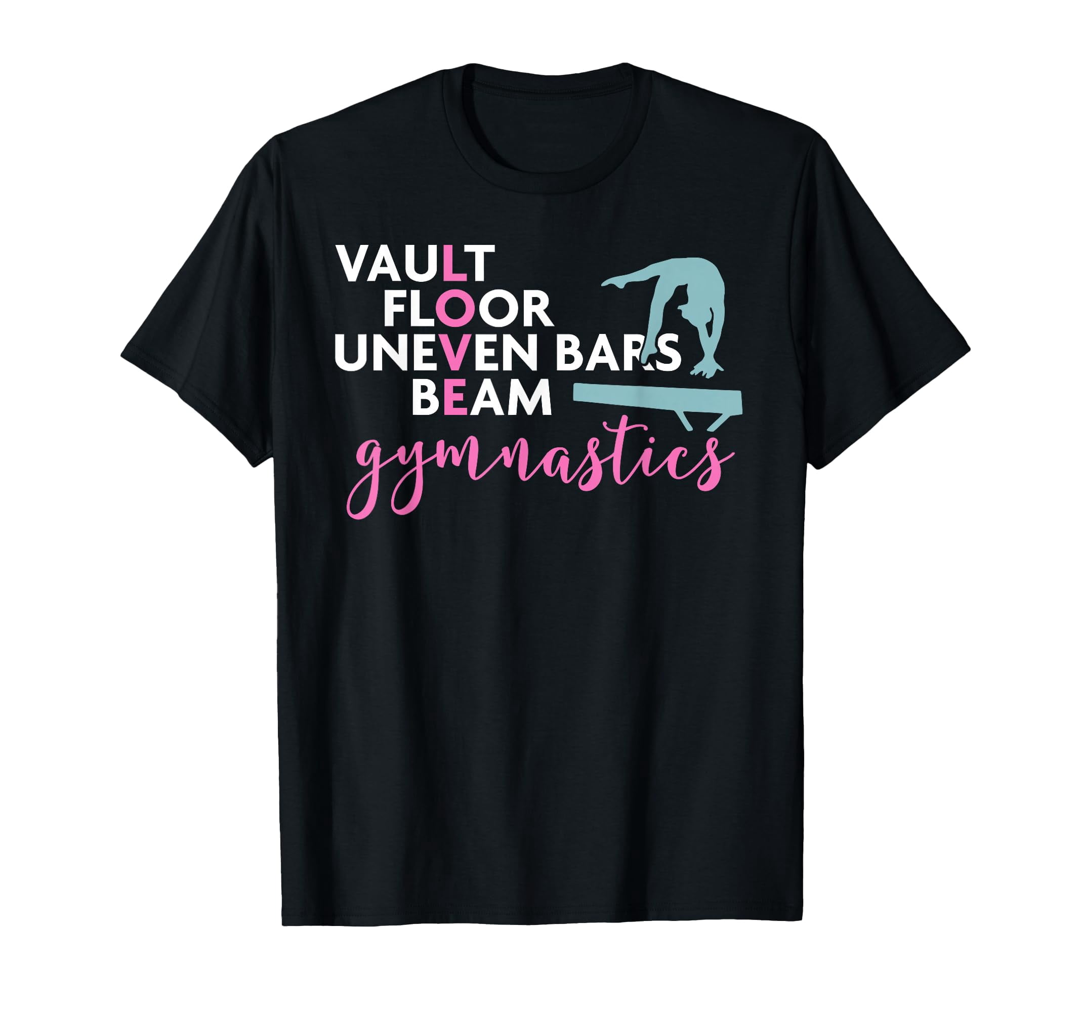 Colorful Gymnastics Love Beam TShirt for Passionate Gymnasts — free download