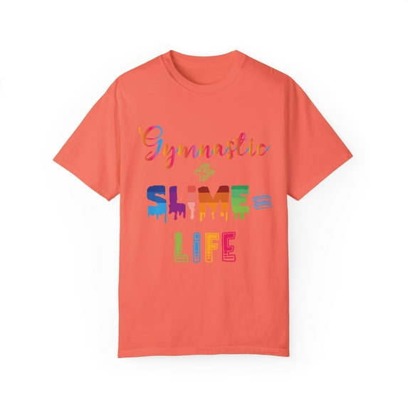 Colorful Gymnastics Plus Slime Is Life Rainbow Kid Unisex Garment-Dyed T-shirt