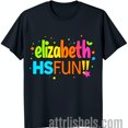 thumbnail image 1 of Colorful ' HS FUN ' Graphic Black T-Shirt with Stars, 1 of 5