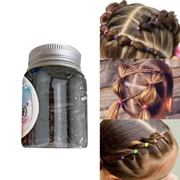 Colorful Hair Ties for Girls - Small No Crease Ponytail Holders for and Toddlers Elastic Bands for Daily Use and