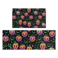 thumbnail image 1 of Colorful Halloween Pumpkins Kitchen Rugs Sets Of 2,Anti Fatigue Kitchen Mat Rugs Non Slip Washable,Decorative Kitchen Floor Mats for Kitchen,Sink,Laundry,17"x30"+17"x47", 1 of 7