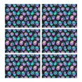 thumbnail image 1 of Colorful Halloween Pumpkins Pattern Summer Placemats Table Placemats Set Of 6-Linen Kitchen Washable Placemats Table Mats 11.8"x17.7" Non-Slip Heat Resistant, 1 of 5