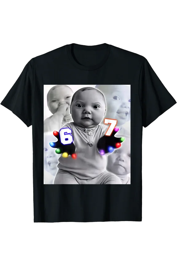 Colorful Hand Graphic Funny Ai Meme T-Shirt for Playful Style