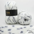 thumbnail image 1 of Colorful Hand Knitting 50g Knitting Crochet Milk Soft Baby Cotton Wool Yarn - Variegated Yarn for Knitting Baby Blankets - Colorful Yarn for Baby Garments 100% Cotton, 1 of 5