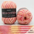 thumbnail image 1 of Colorful Hand Knitting Yarn, 50g Gradient Milk Cotton Wool, Soft Baby-Friendly Crochet Thread, Ideal for DIY Knitting and Crocheting Projects, Multiple Vivid Colors Final Markdowns & Closeout Offers, 1 of 2