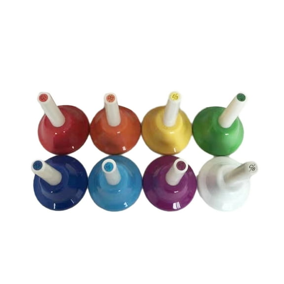 Colorful Handbells Set 8 Note Musical Bells Gift for Toddlers Children Kids