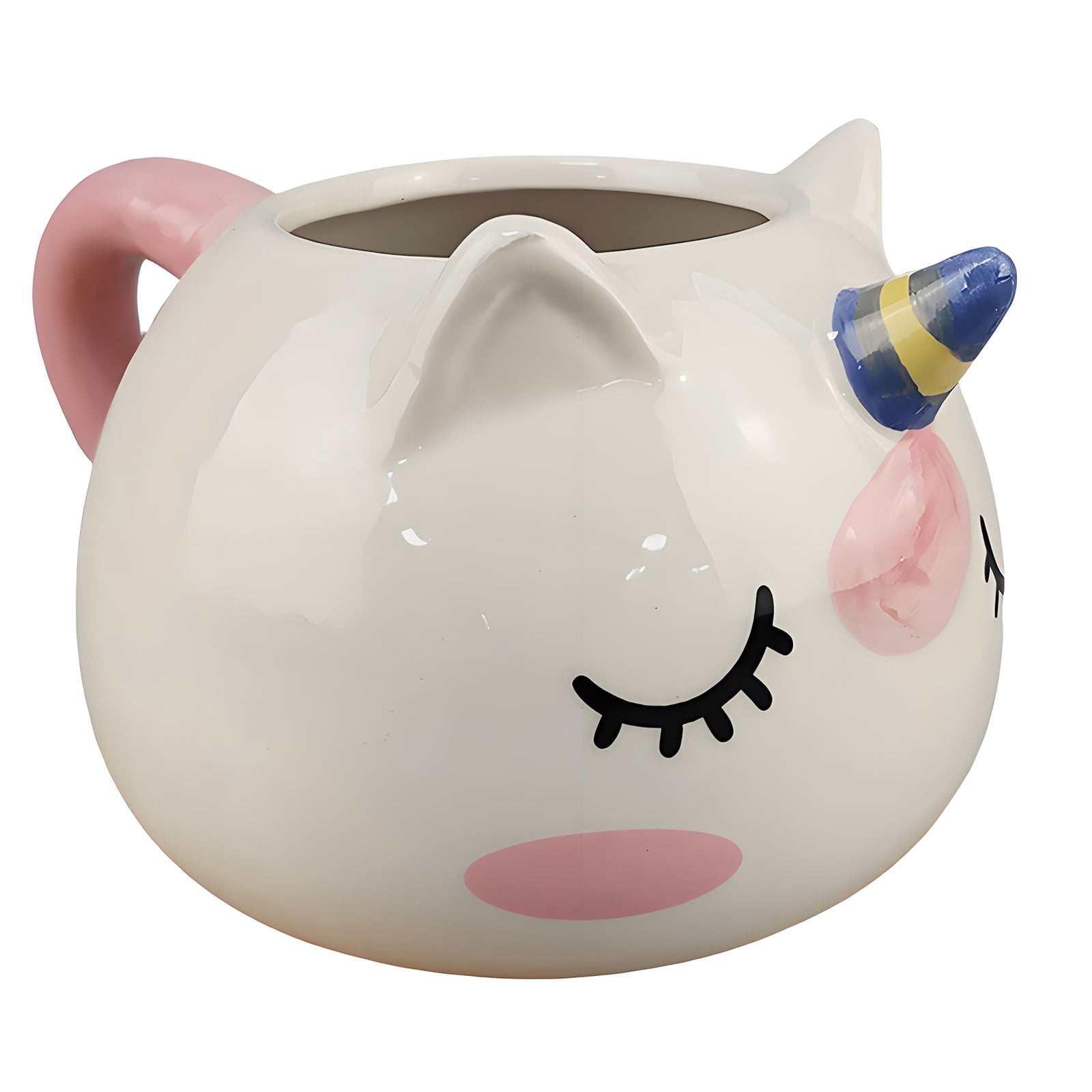Colorful Handmade Ceramic Unicorns Mug Large Capacity Drinking Cup with ...