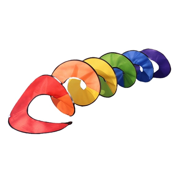 Colorful Hanging Rainbow Curlie Spinners Wind Twisters for Garden and Patios Outdoor Indoor Yard Decoration Eye Catching