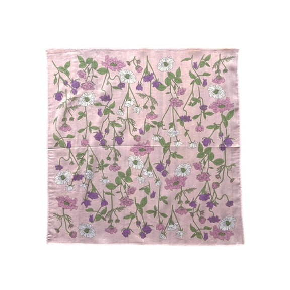 Colorful Hankie Women Handkerchiefs Polyester Floral Pattern Super Soft Washable Hanky Chest Towel Pocket Handkerchiefs