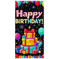 thumbnail image 1 of Colorful Happy Birthday Backdrop Banner with Balloons Gifts and Fireworks Party Decoration for Birthday Party Photography Props Birthday Decors Party Supplies, 1 of 7
