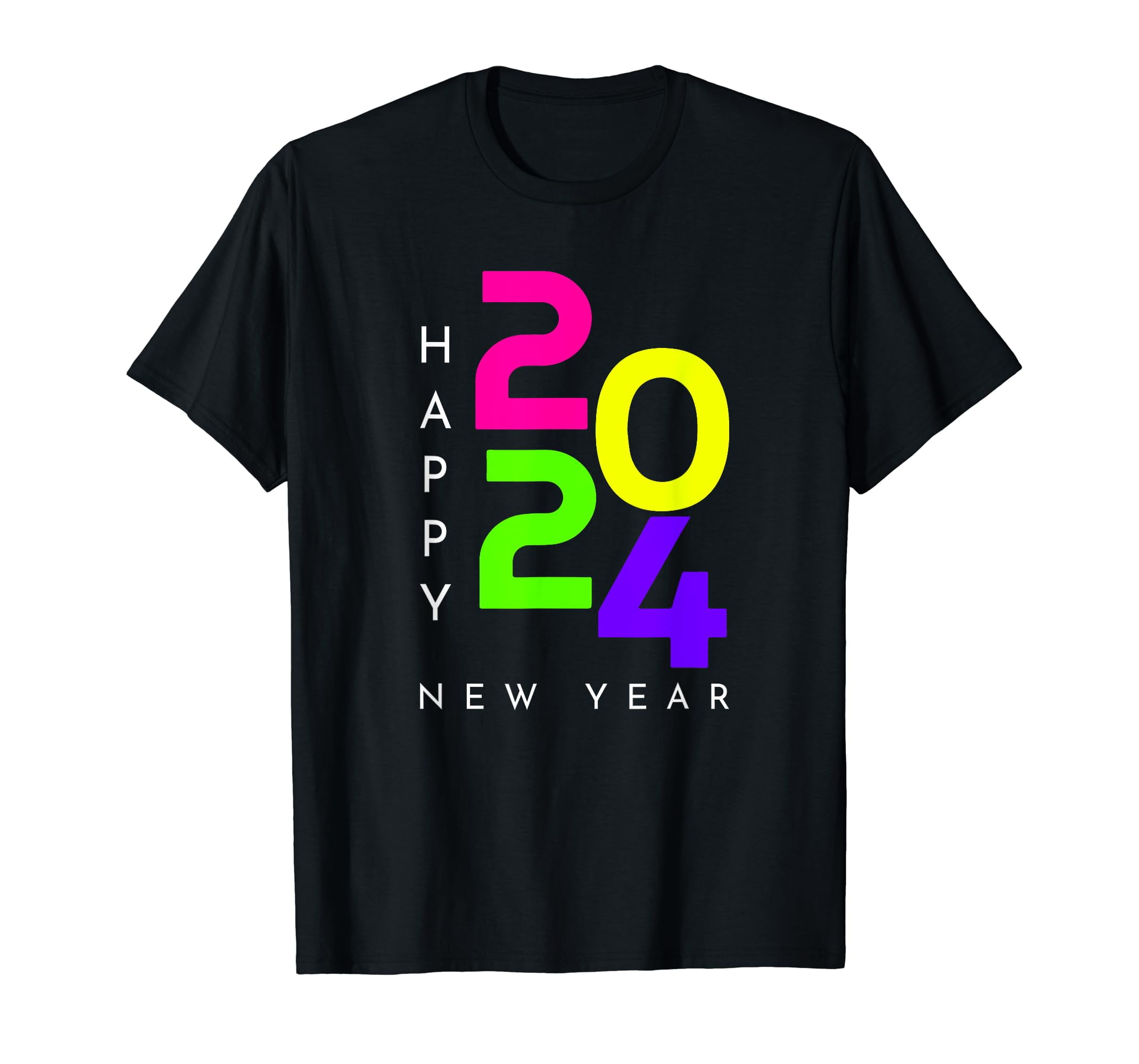 Colorful Happy New Year 2024 Family Matching Christmas 2024 TShirt