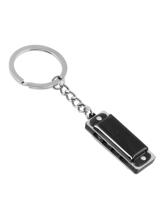 Colorful Harmonica Keychain Harmonica Mini 8 Tone 4 Holes for Key Chain Harmonic Keyring Keys Holder Bag Pendant