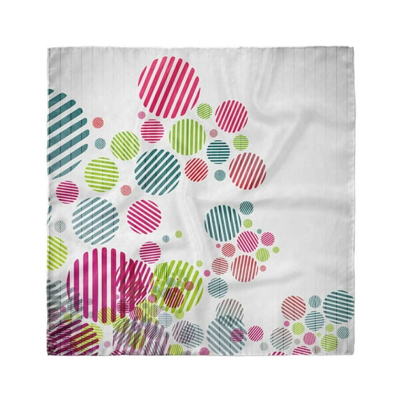 Colorful Head Scarf, Abstract Striped Dots, Head Wrap, 3 Sizes, by Ambesonne