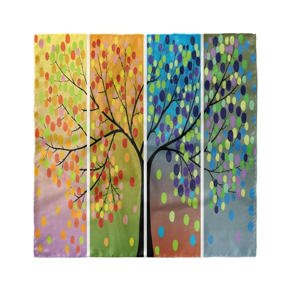 Colorful Head Scarf, Kids Digital Drawing, Head Wrap, 3 Sizes, by Ambesonne