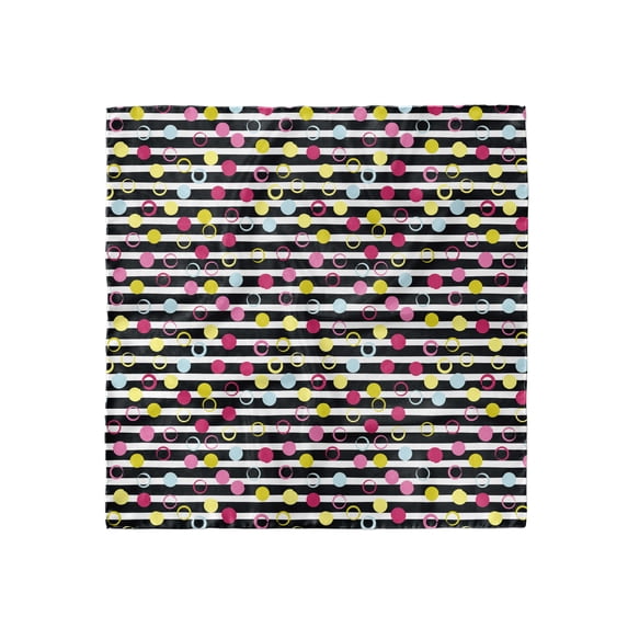 Colorful Head Scarf, Retro Stripped Backdrop, Head Wrap, 3 Sizes, by Ambesonne