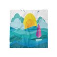 thumbnail image 1 of Colorful Head Scarf, Sunny Sea Sail Ship, Head Wrap, 3 Sizes, by Ambesonne, 1 of 2