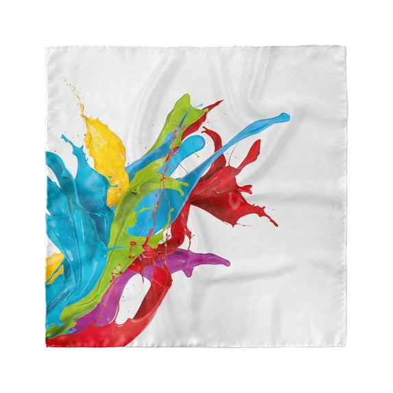 Colorful Head Scarf, Surreal Digital Paint, Head Wrap, 3 Sizes, by Ambesonne