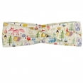 thumbnail image 1 of Colorful Headband, Cartoon Style Forest Animals Hedgehog Fox and Owl Autumn Season Trees Mushroom, Elastic and Soft Women's Bandana for Sports and Everyday Use, Grey Red Coconut, by Ambesonne, 1 of 3