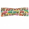 thumbnail image 1 of Colorful Headband, London's Famous Double Decker Bus Silhouettes Pattern with Worn out Background, Elastic and Soft Women's Bandana for Sports and Everyday Use, Grey Red Coconut, by Ambesonne, 1 of 3