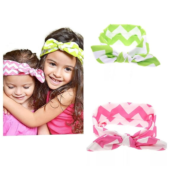 Colorful Headbands for Girls Removable Rabbit Ear Bow Girls Headbands Elastic Headbands Rabbit Ear Hairband Hair Accessories for Girls