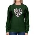 thumbnail image 1 of Colorful Heart Cheetah Print Sweatshirt Women -Image by Shutterstock, Female 3X-Large, 1 of 4