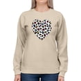thumbnail image 1 of Colorful Heart Cheetah Print Sweatshirt Women -Image by Shutterstock, Female 3X-Large, 1 of 4