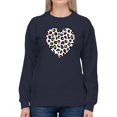 thumbnail image 1 of Colorful Heart Cheetah Print Sweatshirt Women -Image by Shutterstock, Female XX-Large, 1 of 4