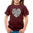 thumbnail image 1 of Colorful Heart Cheetah Print T-Shirt Juniors -Image by Shutterstock,  Small, 1 of 4