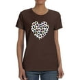 thumbnail image 1 of Colorful Heart Cheetah Print T-Shirt Women -Image by Shutterstock, Female Medium, 1 of 4