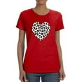 thumbnail image 1 of Colorful Heart Cheetah Print T-Shirt Women -Image by Shutterstock, Female XX-Large, 1 of 4