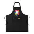 thumbnail image 1 of Colorful Heart Design Adjustable Bib Apron 2 Pack with Pockets - Fun Cooking Apron for Men & Women Perfect for Kitchen Use, 1 of 5