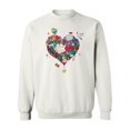 thumbnail image 1 of Colorful Heart Doodle Design Sweatshirt Women -Image by Shutterstock, Female x-Large, 1 of 4