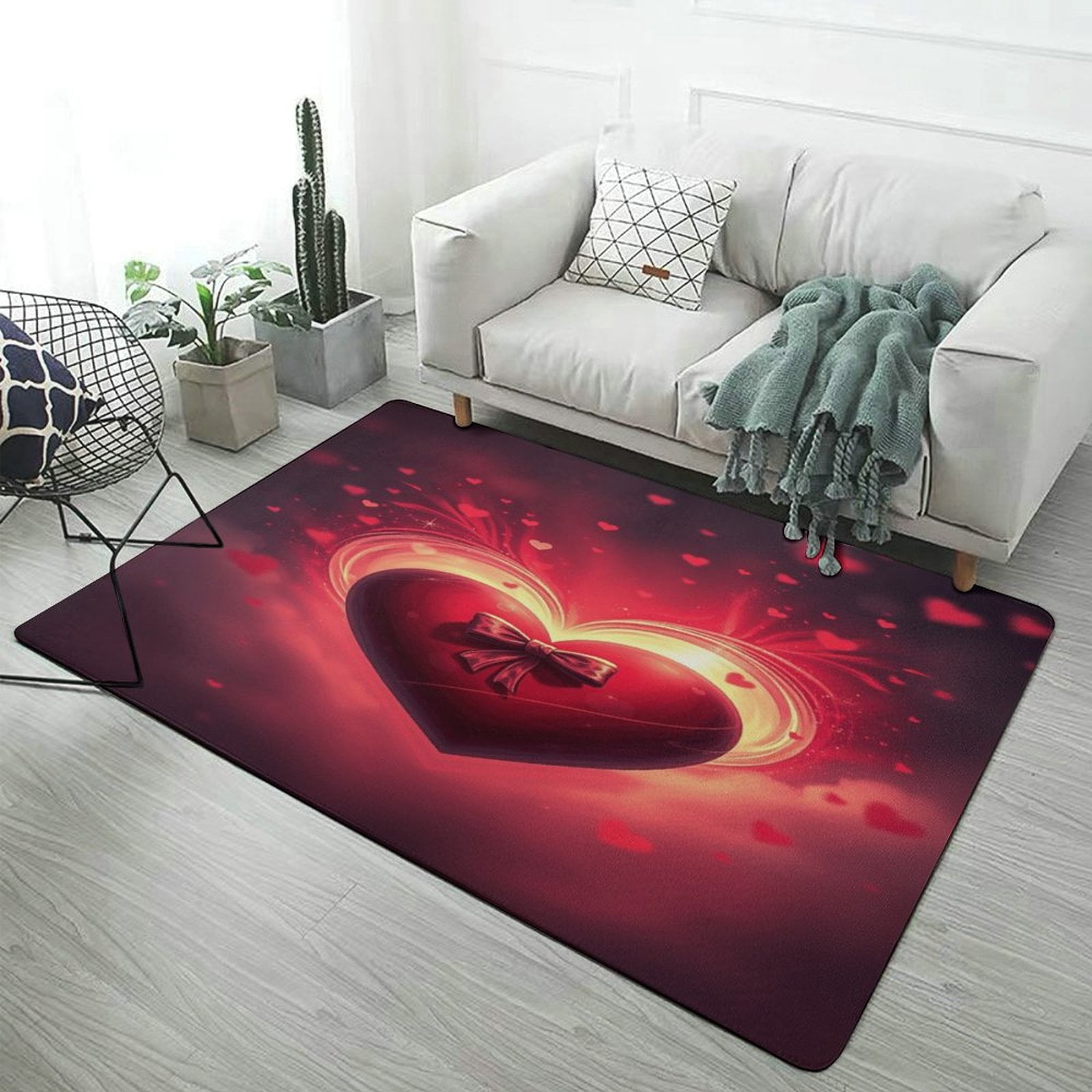 Study With Red Rug Colorful Heart European Living Room Carpets Rugs Luxury Bedroom Study R ...