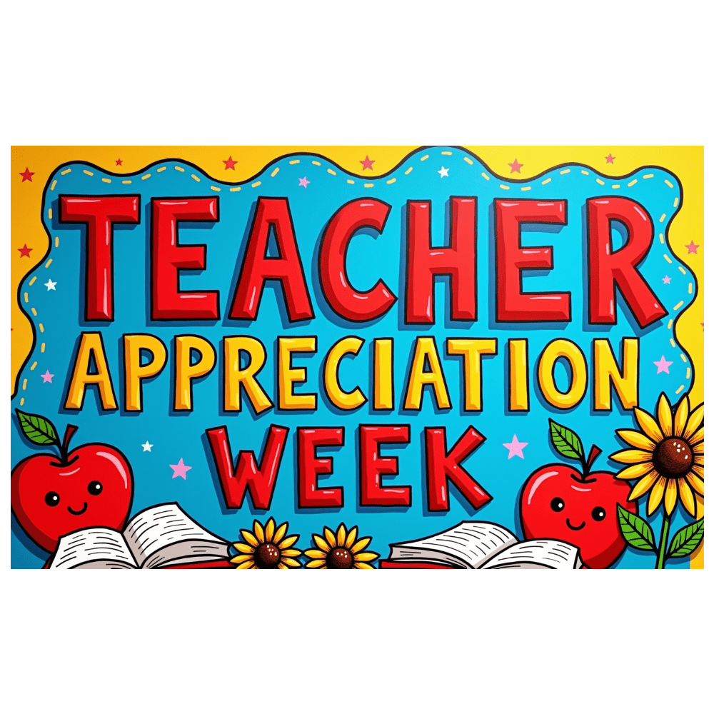 Colorful Heart Shaped Teacher Appreciation Week Banner Background Backdrop Party Supplies Photo Booth Decors for Classroom Celebrations Teacher Events Appreciation Parties and Thank You Gatherings