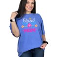 thumbnail image 1 of Colorful Heart and Flowers MOM Design, Flo Blue Comfort Colors T-Shirt, 2XL, 1 of 1