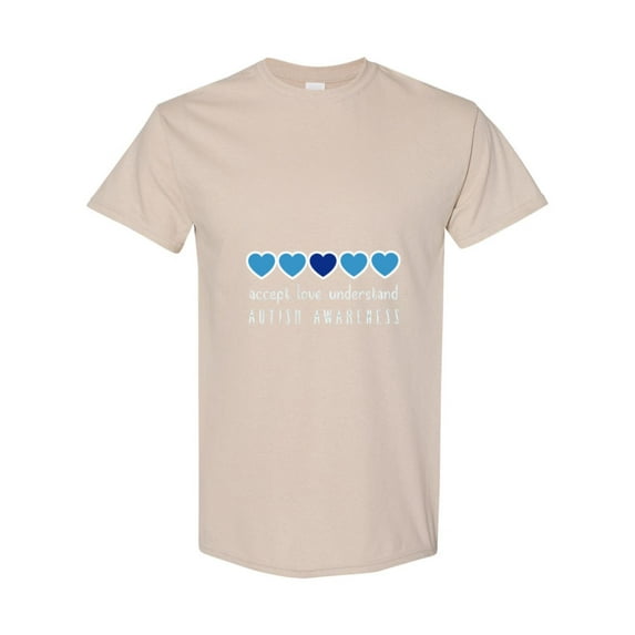 Colorful Hearts Graphic For Neurodiversity And Autism Support Unisex T-Shirt, for men & women, up to size 5XL