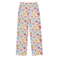 thumbnail image 1 of Colorful Hearts Pattern Pajama Pants Soft Lightweight Lounge Pants Bottoms Sleep Pants Warm Comfy, 1 of 9