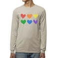 thumbnail image 1 of Colorful Hearts Pride Design Tee Long Sleeve Men's, 1 of 4