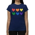 thumbnail image 1 of Colorful Hearts Pride Design Tee T-shirt Color Women's, 1 of 3
