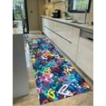 thumbnail image 1 of Colorful Hearts Rug, Machine Washable Rug, Painting Rug, Small Rug, Multicolor Rug, Runner Rug, Door Mat Rug, Banksy Hearts Rug, Modern Rug, 3.3'x6.5' - 100x200 cm, 1 of 7