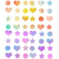Colorful Hearts Wall Stickers Peel and Stick Wall Decals Removable
