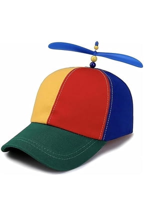 Colorful Helicopter Baseball Cap: Neutral Adjustable Cute Baseball Helicopter Propeller Cap Snapback Cap