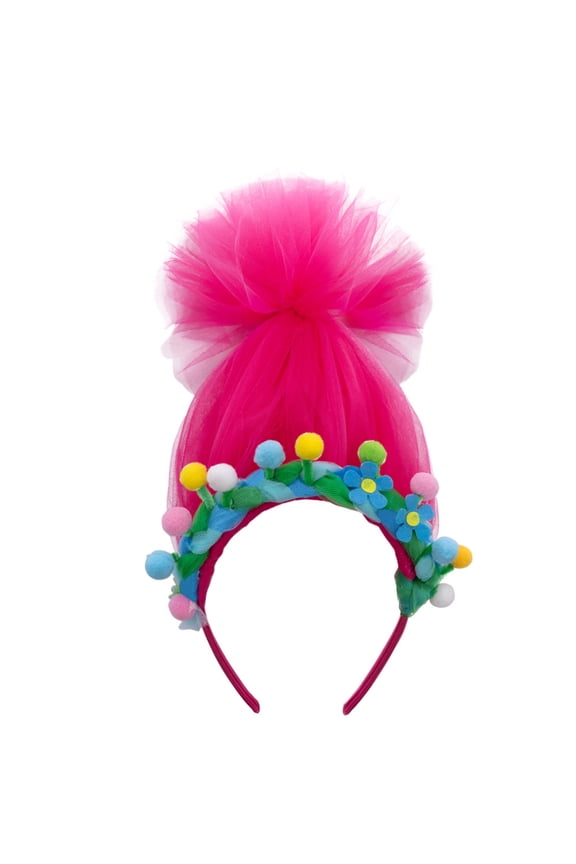 Colorful High Ponytail Anime Headpiece for Party Stage Birthday Face Wash Hairbands Stage Headwear Photo Props
