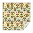 thumbnail image 1 of Colorful Highland Cow Sunflower Pattern Square Tablecloth,Waterproof Square Table Cover,Wipeable Spillproof Washable Table Cover for Home Kitchen Party Decor 42"X42"(107x107cm), 1 of 6